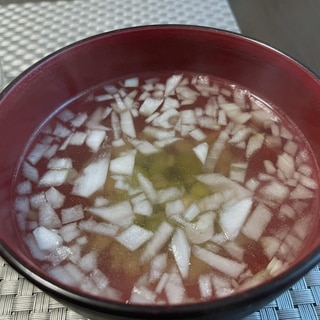 簡単！枝豆と玉ねぎのコンソメスープ！